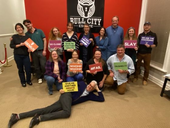 Lab + Partners do an escape room together