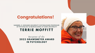 Terrie Moffitt 2022 Grawemeyer Award in Psychology
